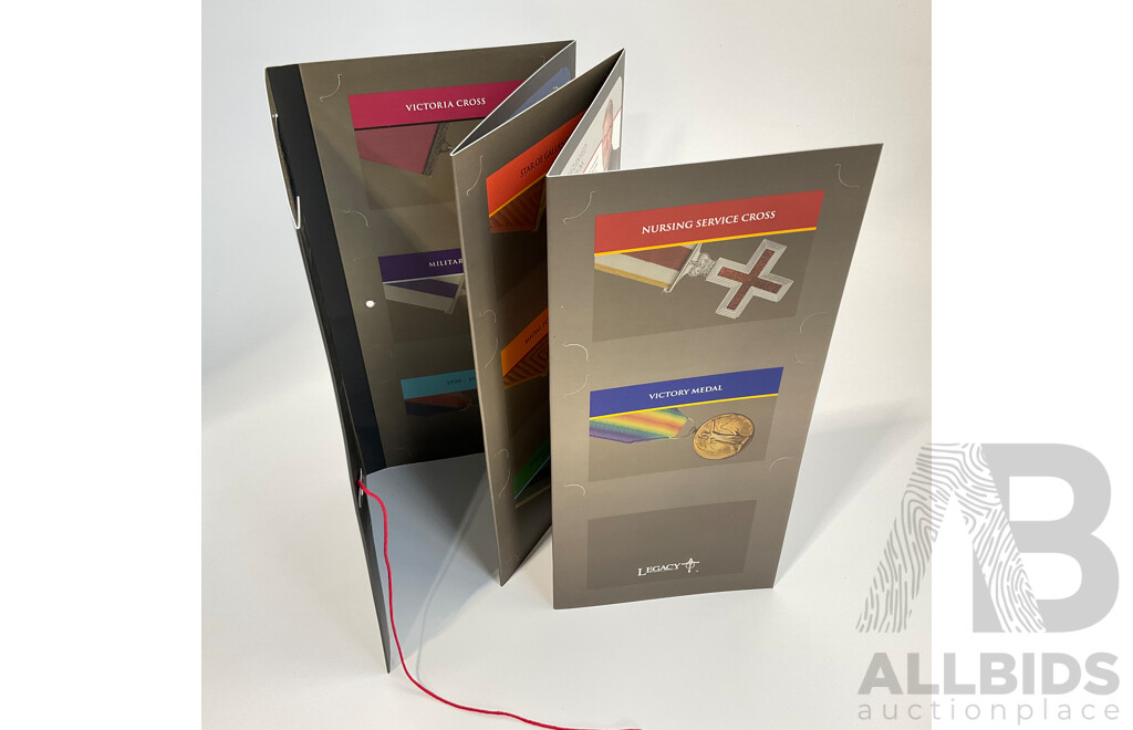 Australian 1997 Five Dollar Sir Donald Bradman PNC and 2017 Legends of the ANZACS Empty Folder