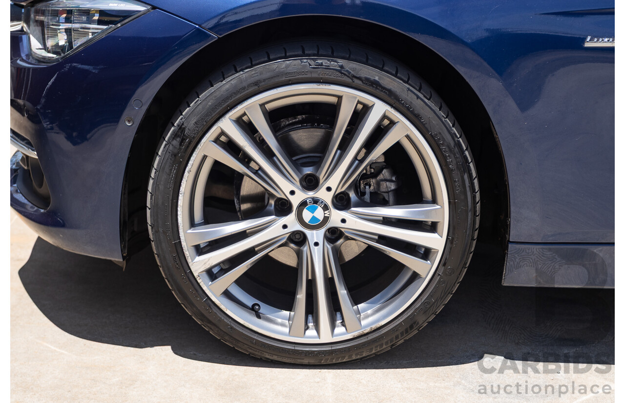 5/2017 BMW 320i Luxury Line F30 LCI MY18 4D Sedan Mediterranean Blue Turbo 2.0L