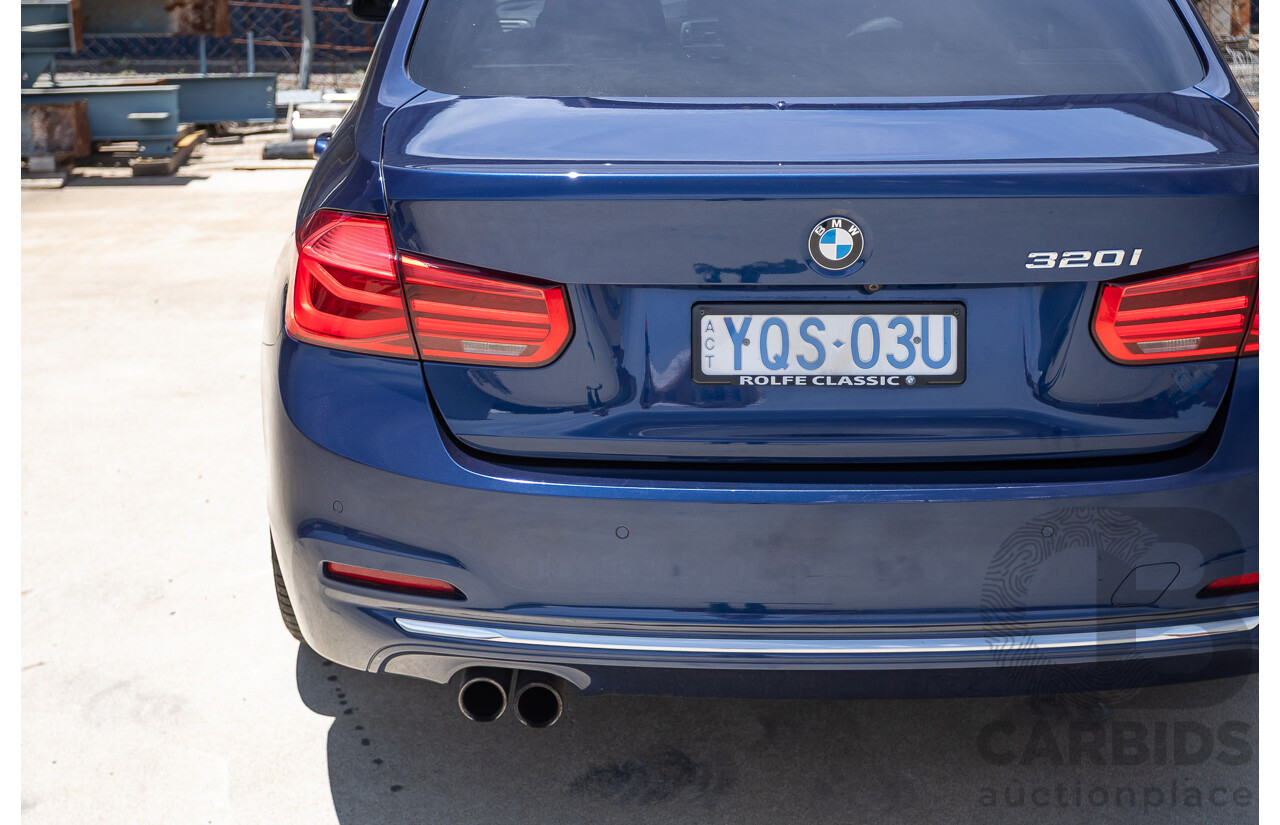 5/2017 BMW 320i Luxury Line F30 LCI MY18 4D Sedan Mediterranean Blue Turbo 2.0L