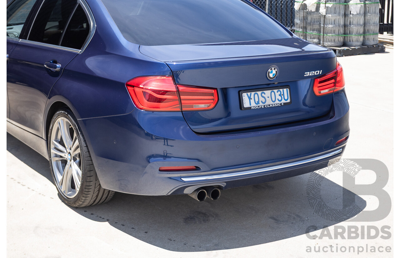 5/2017 BMW 320i Luxury Line F30 LCI MY18 4D Sedan Mediterranean Blue Turbo 2.0L