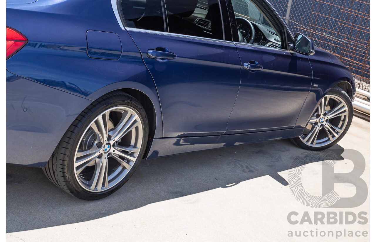 5/2017 BMW 320i Luxury Line F30 LCI MY18 4D Sedan Mediterranean Blue Turbo 2.0L