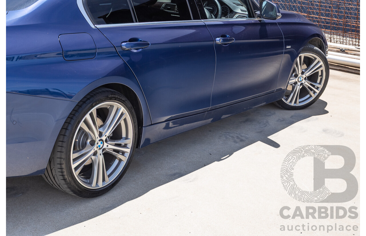 5/2017 BMW 320i Luxury Line F30 LCI MY18 4D Sedan Mediterranean Blue Turbo 2.0L