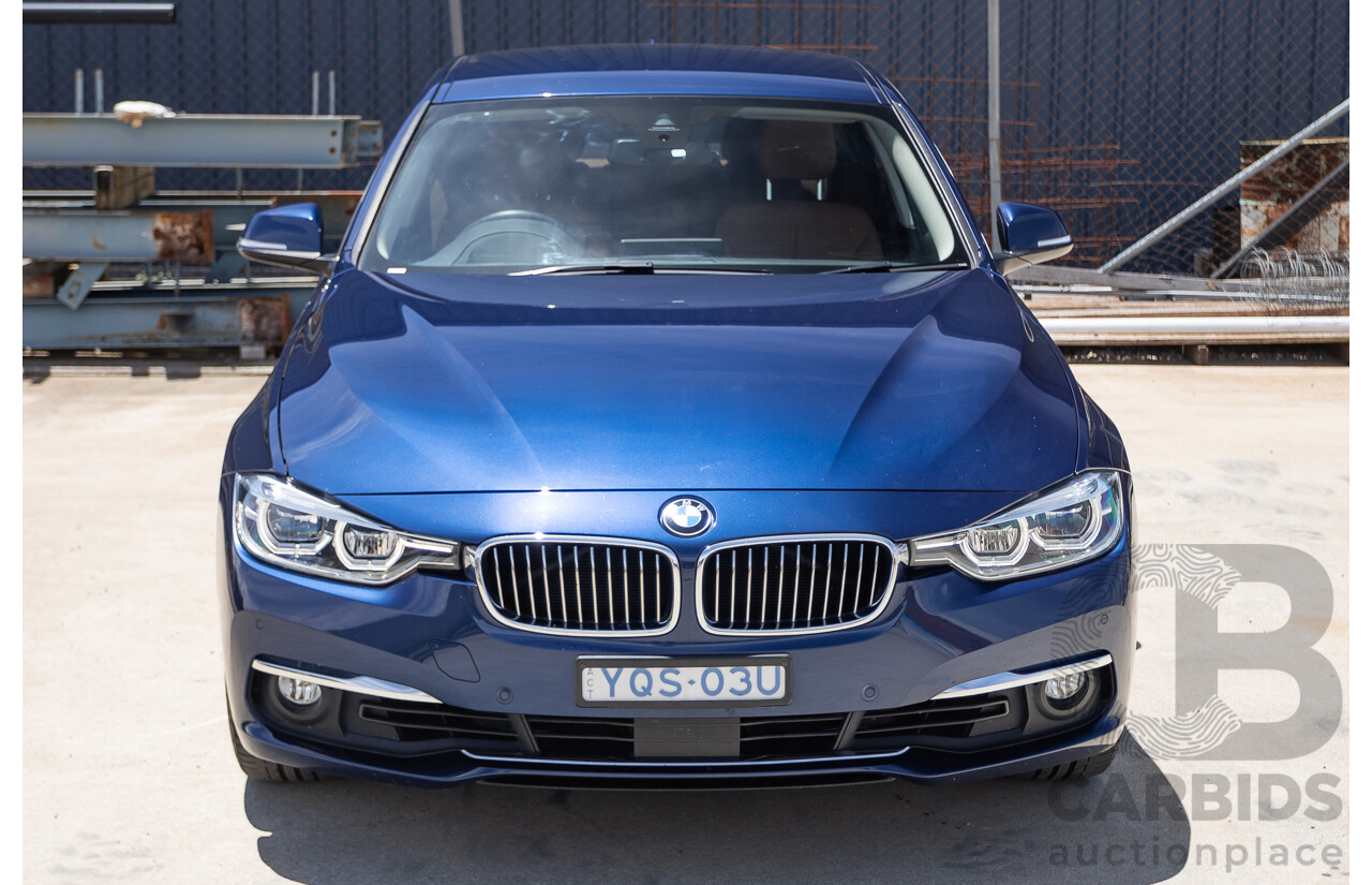 5/2017 BMW 320i Luxury Line F30 LCI MY18 4D Sedan Mediterranean Blue Turbo 2.0L