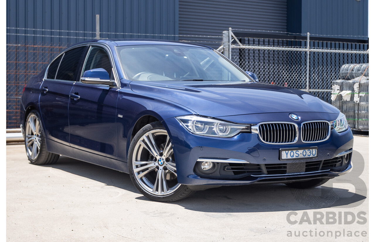 5/2017 BMW 320i Luxury Line F30 LCI MY18 4D Sedan Mediterranean Blue Turbo 2.0L