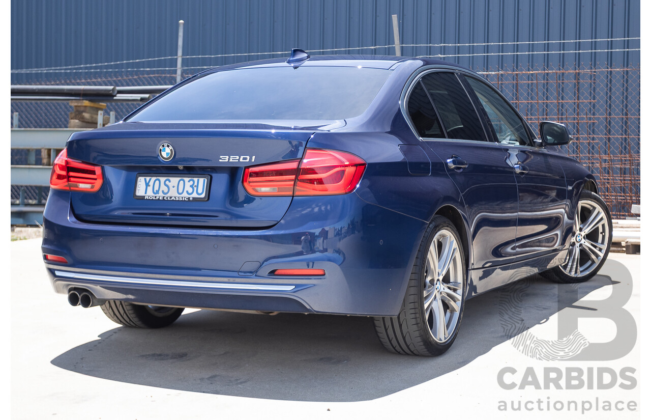 5/2017 BMW 320i Luxury Line F30 LCI MY18 4D Sedan Mediterranean Blue Turbo 2.0L