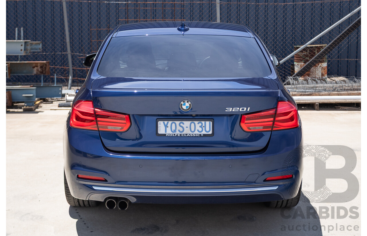 5/2017 BMW 320i Luxury Line F30 LCI MY18 4D Sedan Mediterranean Blue Turbo 2.0L