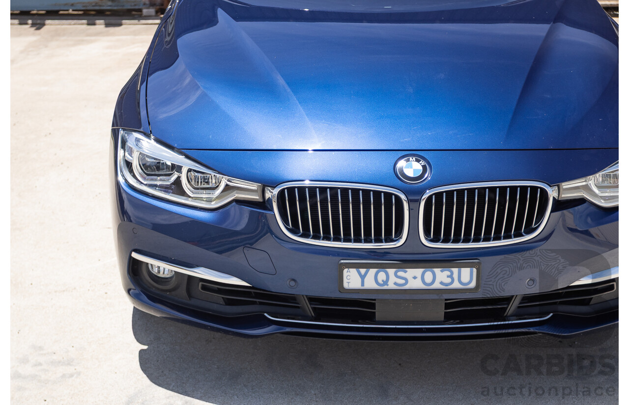 5/2017 BMW 320i Luxury Line F30 LCI MY18 4D Sedan Mediterranean Blue Turbo 2.0L