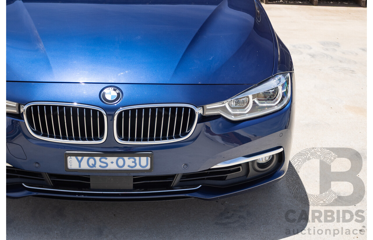 5/2017 BMW 320i Luxury Line F30 LCI MY18 4D Sedan Mediterranean Blue Turbo 2.0L