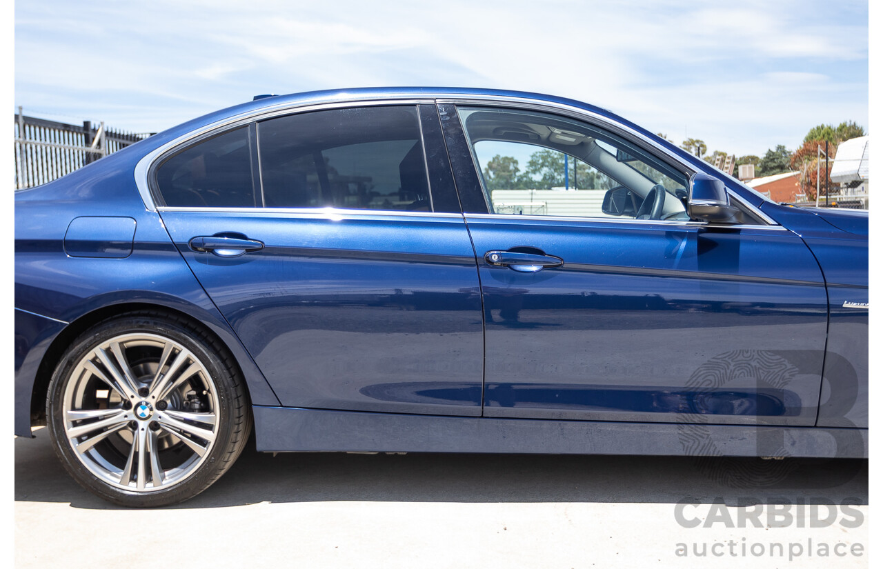 5/2017 BMW 320i Luxury Line F30 LCI MY18 4D Sedan Mediterranean Blue Turbo 2.0L