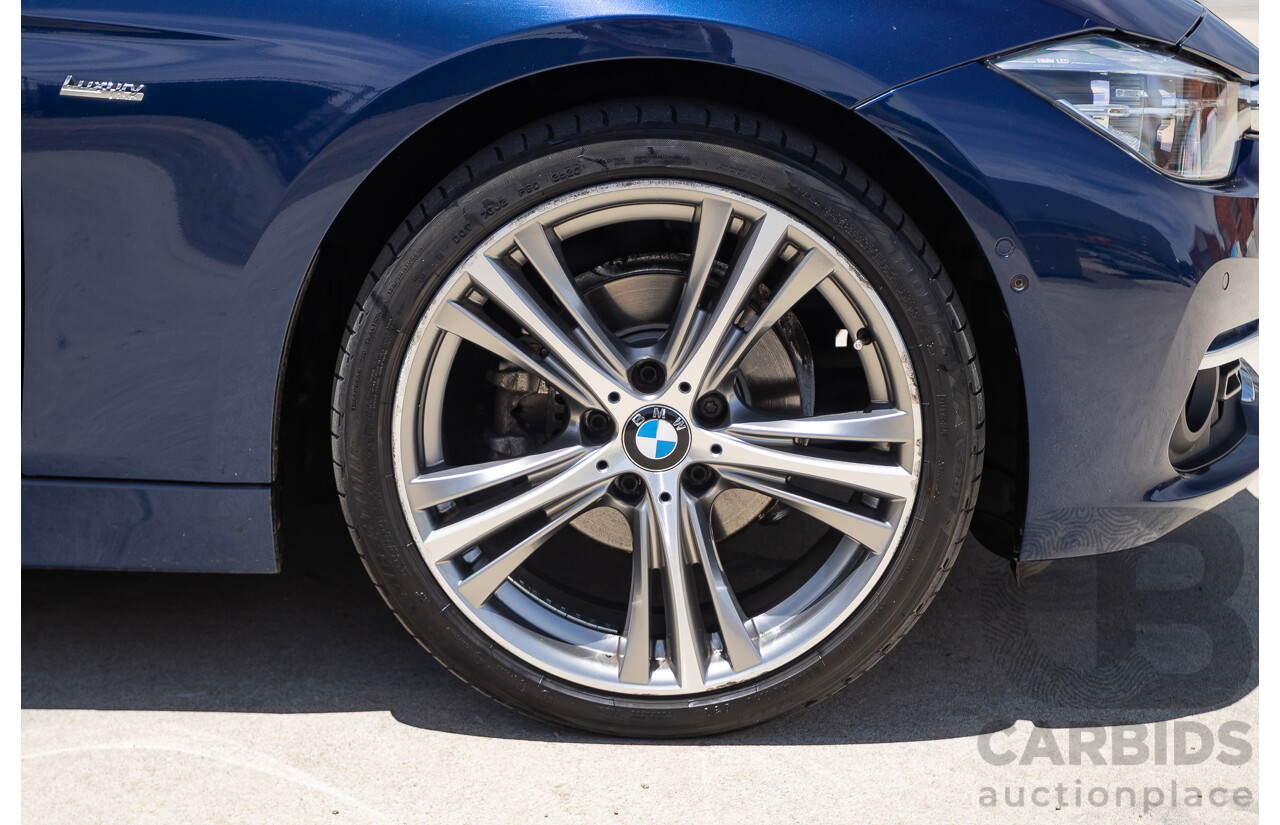 5/2017 BMW 320i Luxury Line F30 LCI MY18 4D Sedan Mediterranean Blue Turbo 2.0L