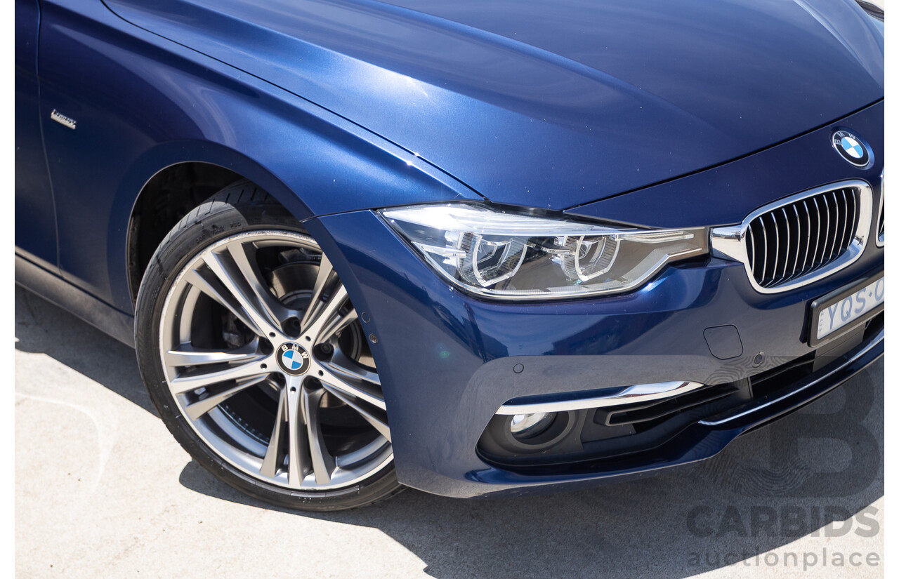 5/2017 BMW 320i Luxury Line F30 LCI MY18 4D Sedan Mediterranean Blue Turbo 2.0L