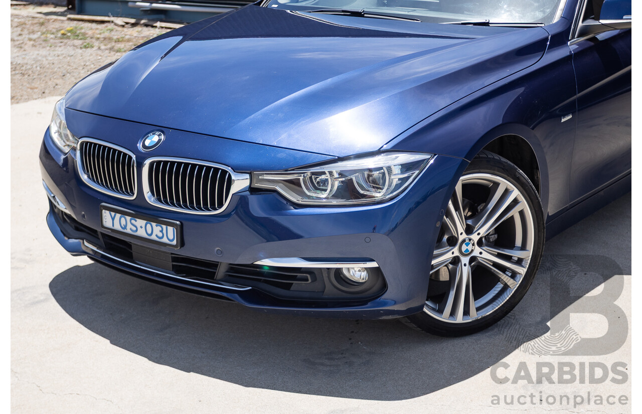 5/2017 BMW 320i Luxury Line F30 LCI MY18 4D Sedan Mediterranean Blue Turbo 2.0L
