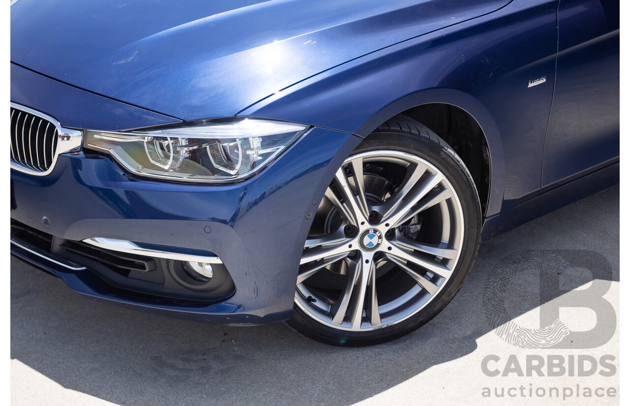 5/2017 BMW 320i Luxury Line F30 LCI MY18 4D Sedan Mediterranean Blue Turbo 2.0L