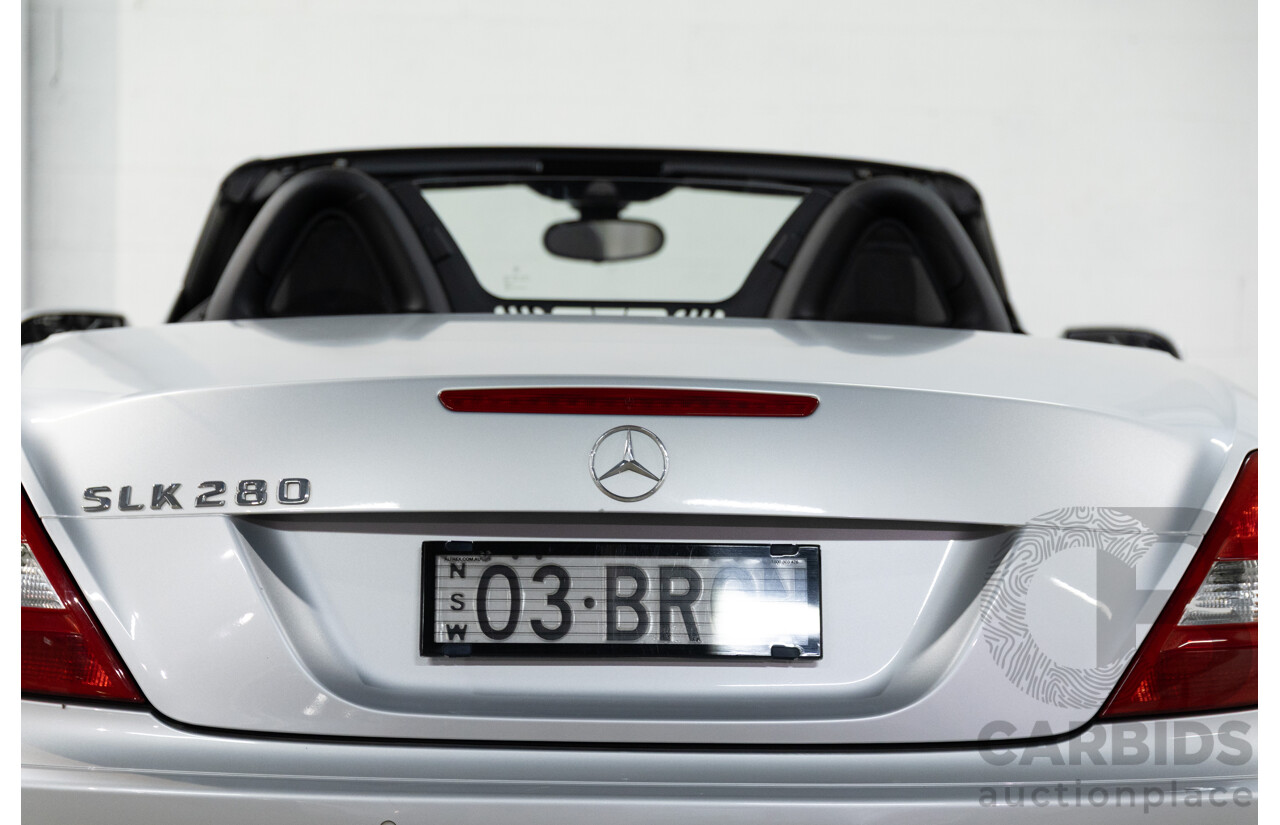 5/2007 Mercedes-Benz SLK 280 R171 07 Upgrade 2d Convertible Iridium Silver Metallic V6 3.0L