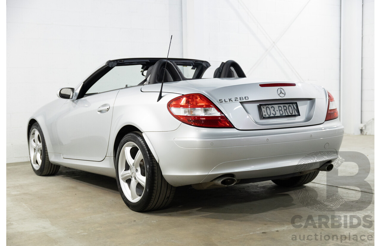 5/2007 Mercedes-Benz SLK 280 R171 07 Upgrade 2d Convertible Iridium Silver Metallic V6 3.0L