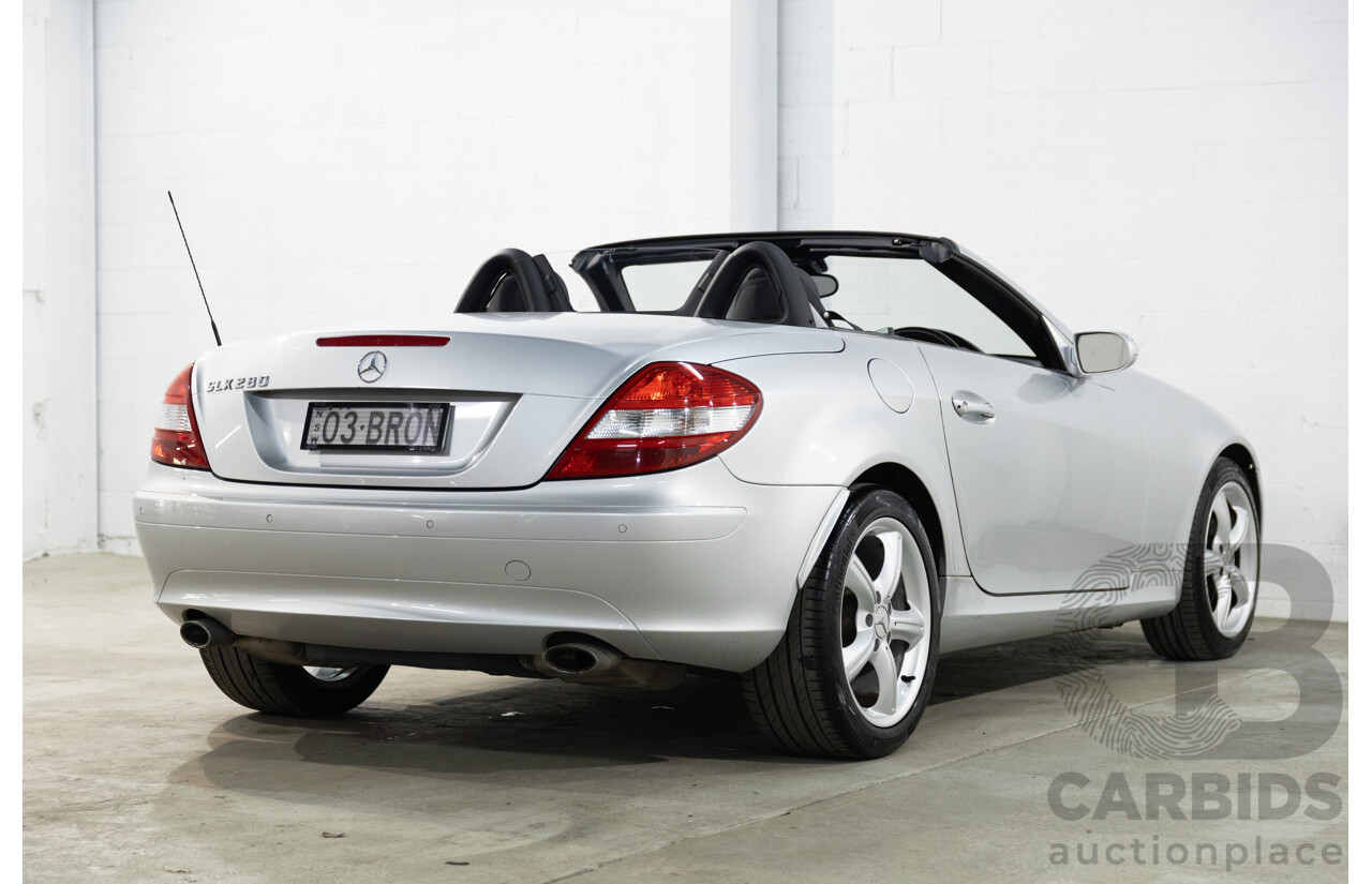5/2007 Mercedes-Benz SLK 280 R171 07 Upgrade 2d Convertible Iridium Silver Metallic V6 3.0L
