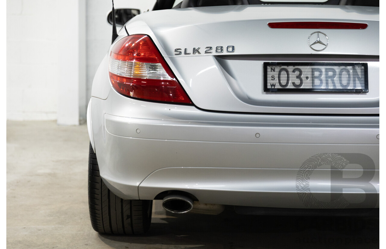 5/2007 Mercedes-Benz SLK 280 R171 07 Upgrade 2d Convertible Iridium Silver Metallic V6 3.0L