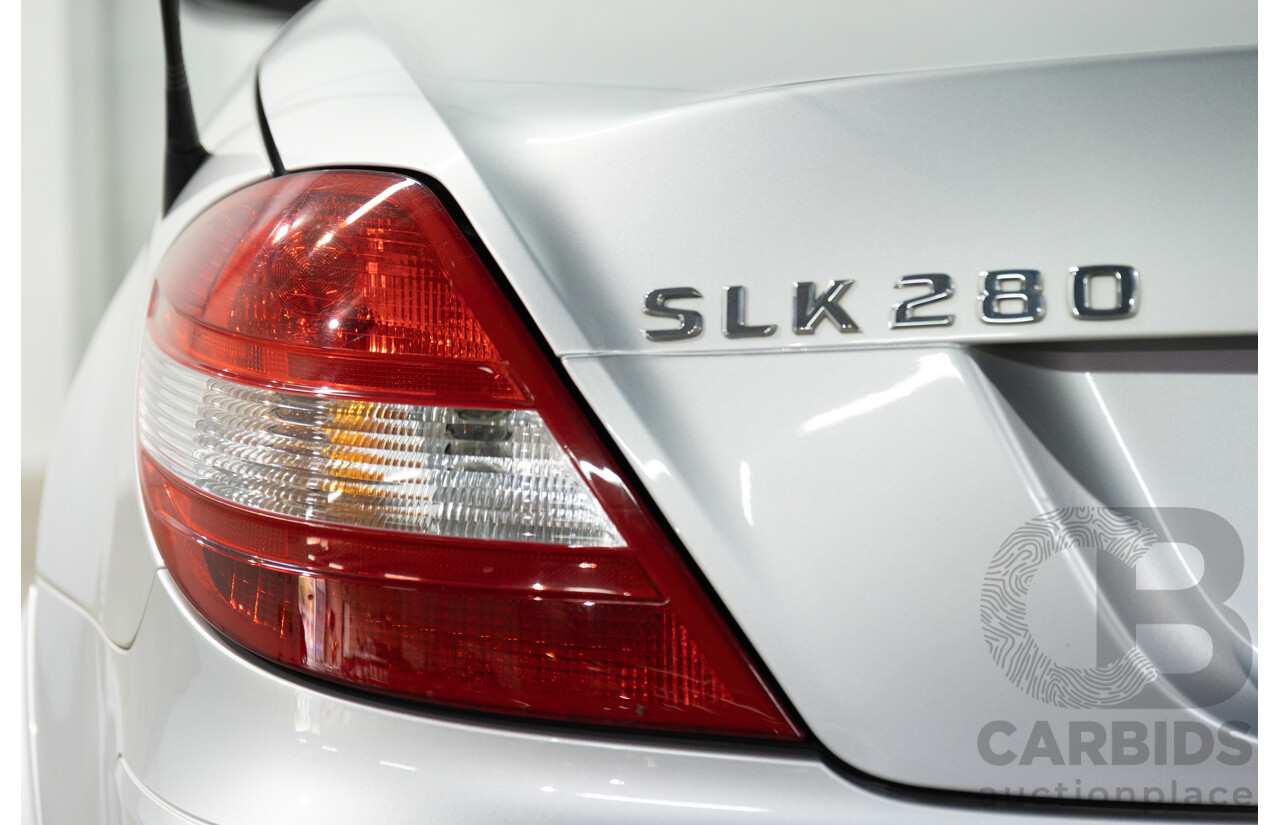5/2007 Mercedes-Benz SLK 280 R171 07 Upgrade 2d Convertible Iridium Silver Metallic V6 3.0L
