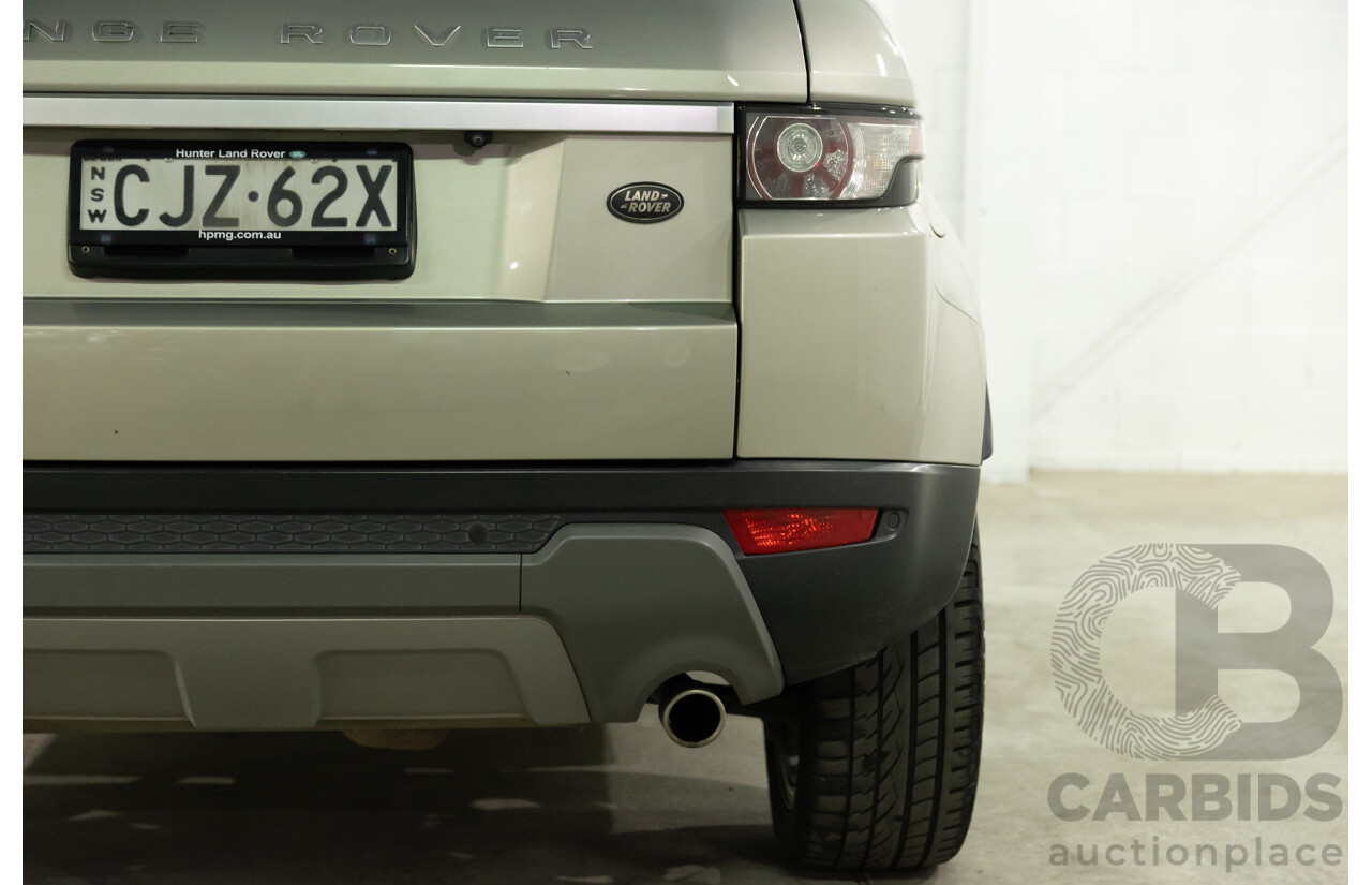 2/2013 Range Rover Evoque SD4 Prestige LV MY13 5d Wagon Ipanema Sand Metallic Turbo Diesel 2.2L