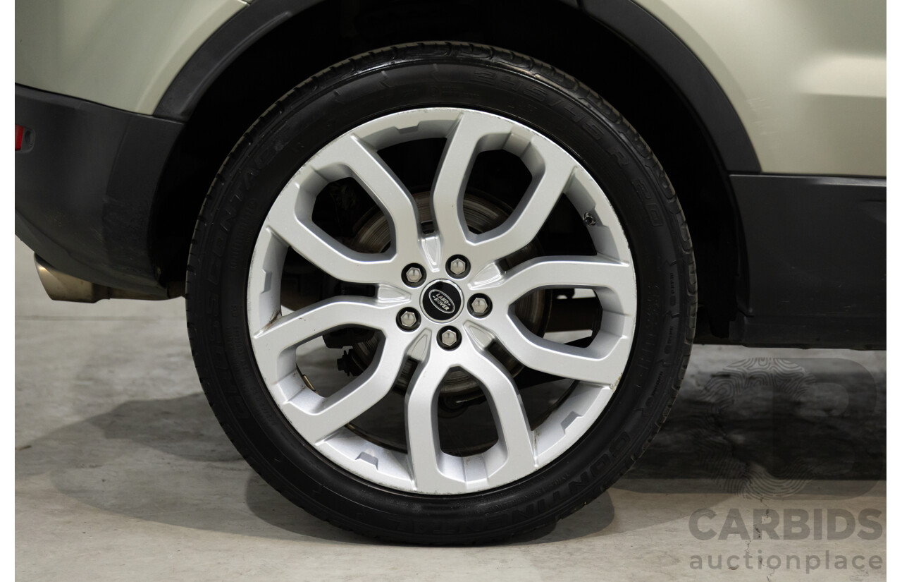 2/2013 Range Rover Evoque SD4 Prestige LV MY13 5d Wagon Ipanema Sand Metallic Turbo Diesel 2.2L