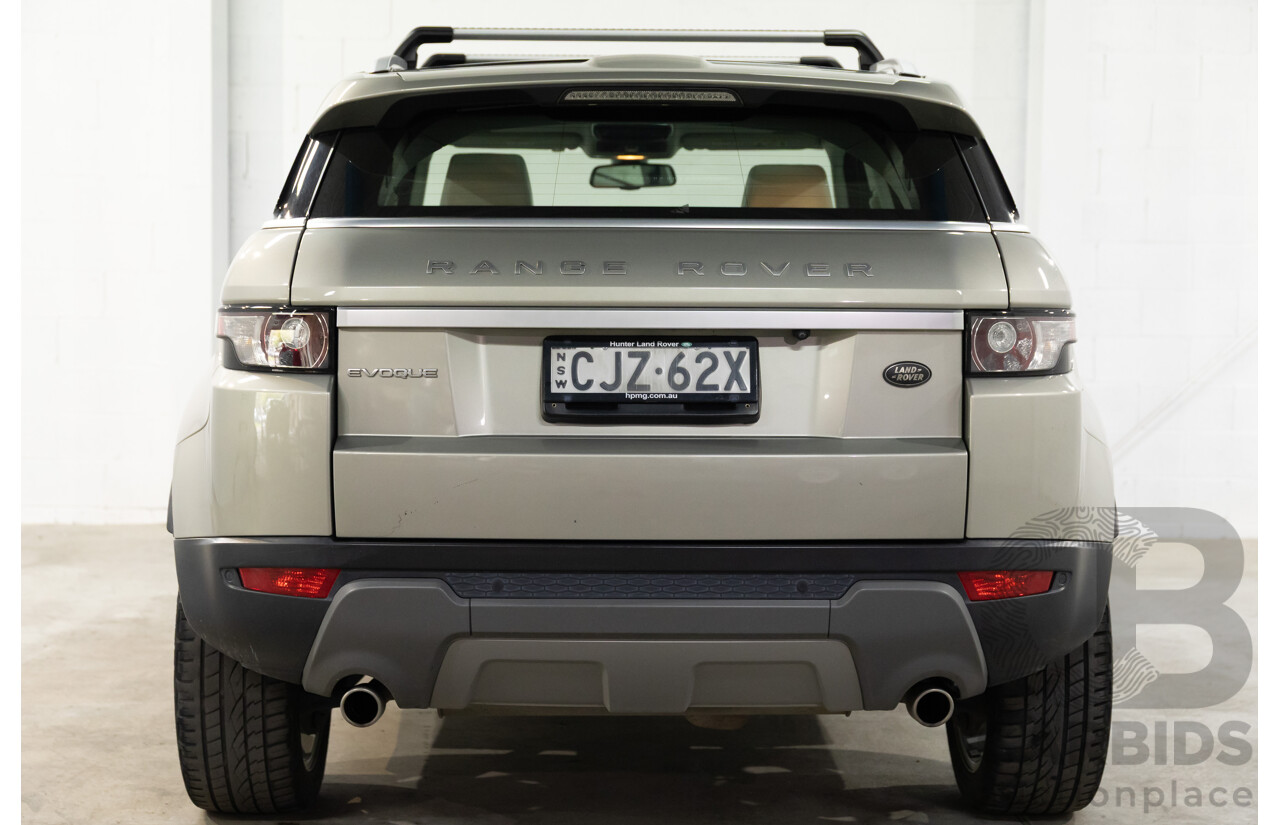 2/2013 Range Rover Evoque SD4 Prestige LV MY13 5d Wagon Ipanema Sand Metallic Turbo Diesel 2.2L