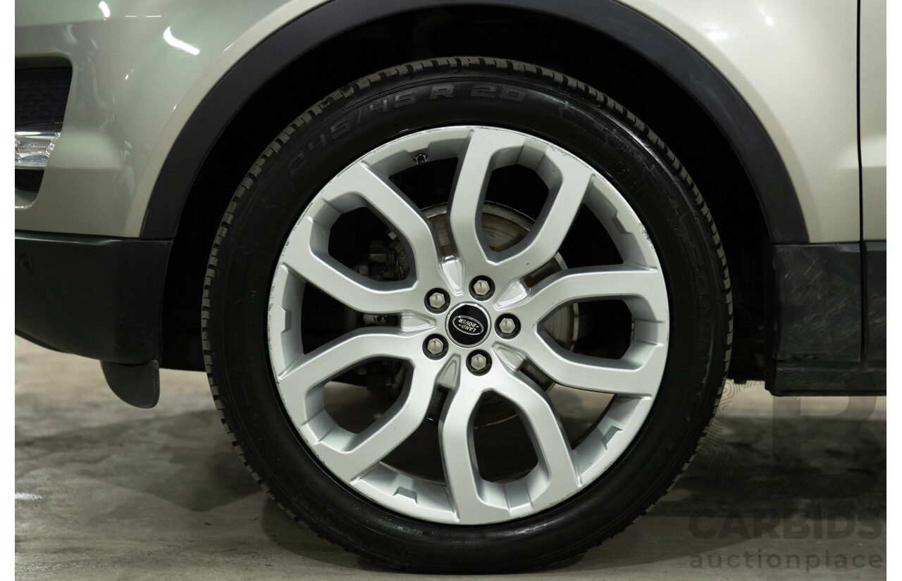 2/2013 Range Rover Evoque SD4 Prestige LV MY13 5d Wagon Ipanema Sand Metallic Turbo Diesel 2.2L