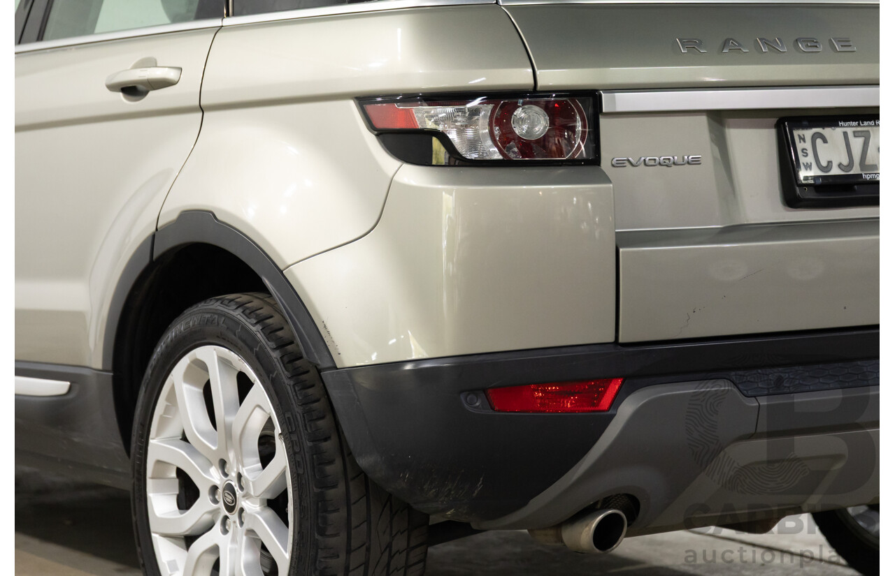 2/2013 Range Rover Evoque SD4 Prestige LV MY13 5d Wagon Ipanema Sand Metallic Turbo Diesel 2.2L