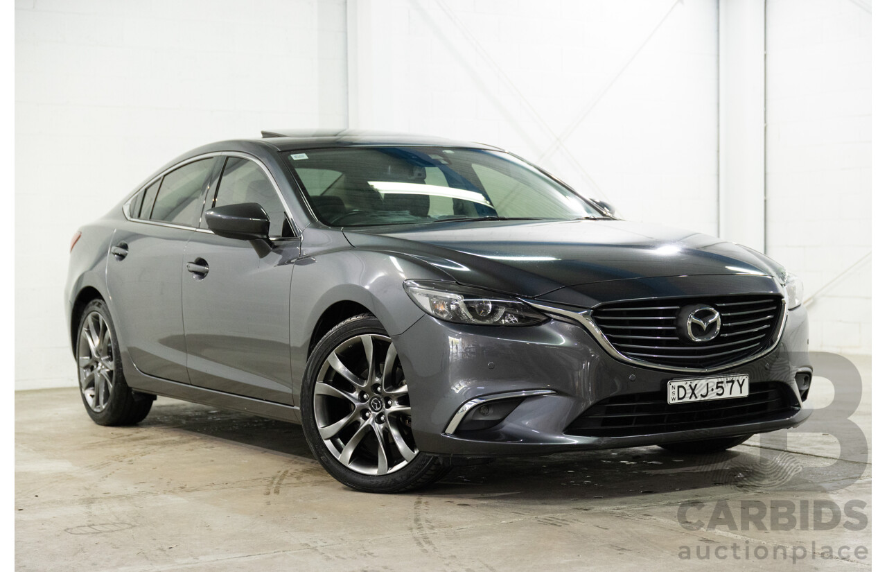 04/2016 Mazda Mazda6 GT (FWD) 6C MY15 4d Sedan Meteor Grey Metallic 2.5L
