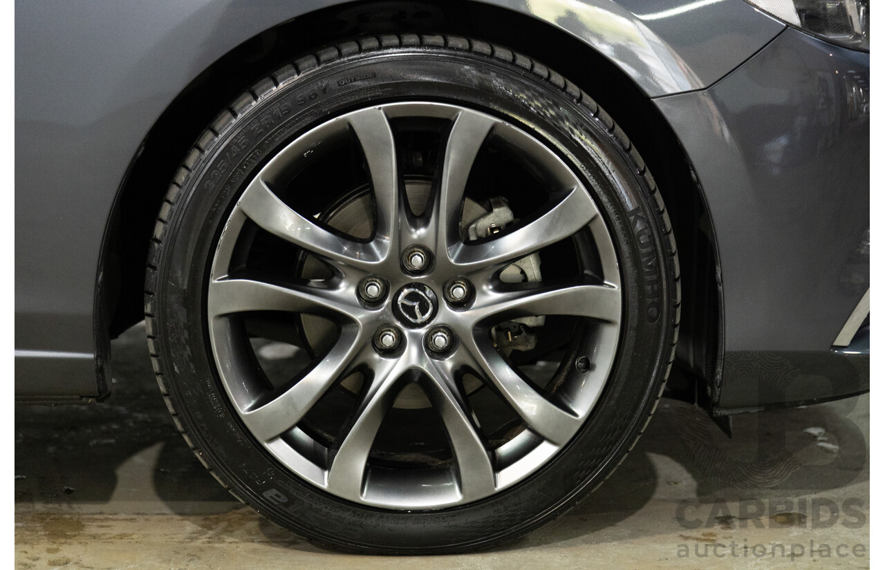 04/2016 Mazda Mazda6 GT (FWD) 6C MY15 4d Sedan Meteor Grey Metallic 2.5L