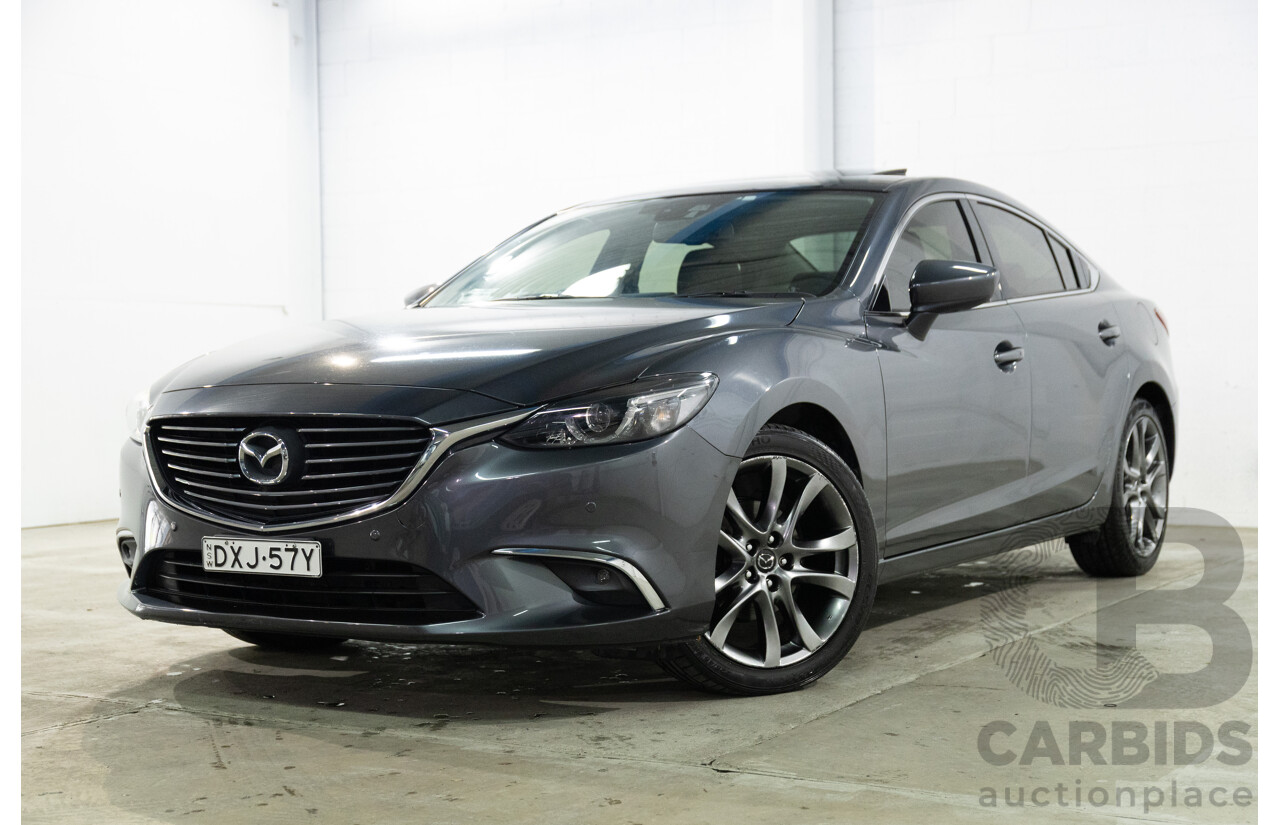 04/2016 Mazda Mazda6 GT (FWD) 6C MY15 4d Sedan Meteor Grey Metallic 2.5L