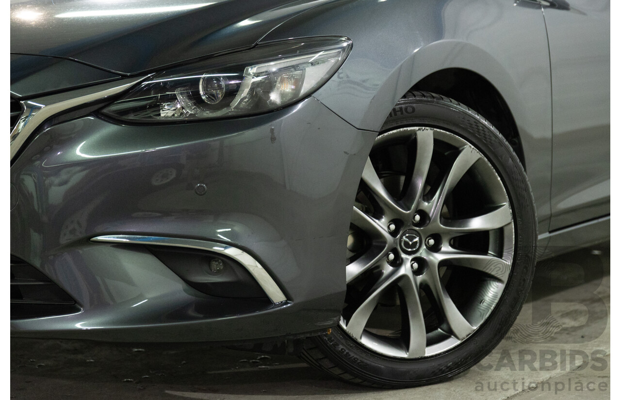 04/2016 Mazda Mazda6 GT (FWD) 6C MY15 4d Sedan Meteor Grey Metallic 2.5L