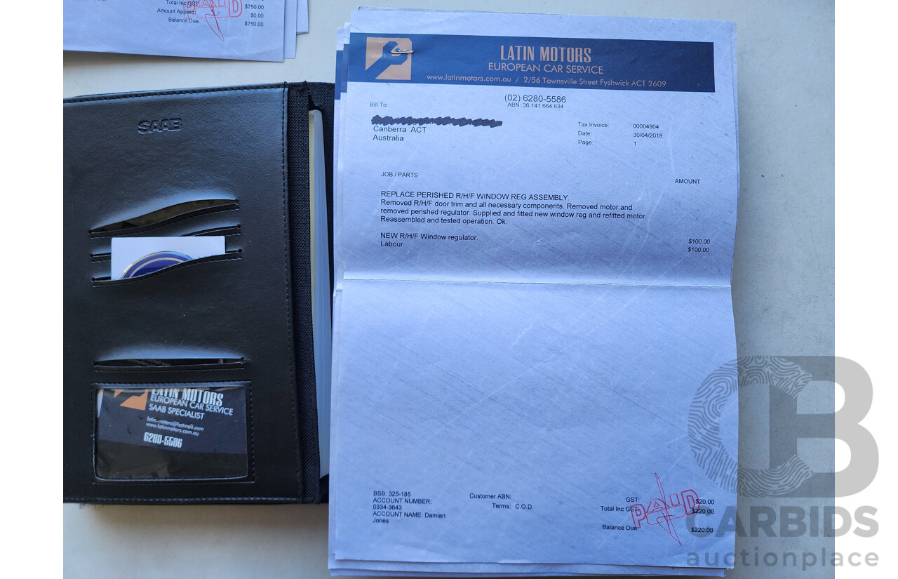 2/2004 Saab 9-3 ARC 2.0T MY04 4d Sedan Silver 2.0L