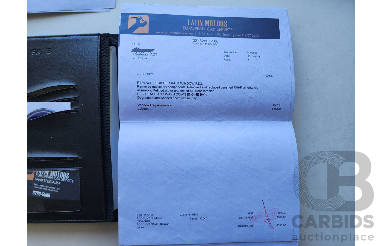 2/2004 Saab 9-3 ARC 2.0T MY04 4d Sedan Silver 2.0L