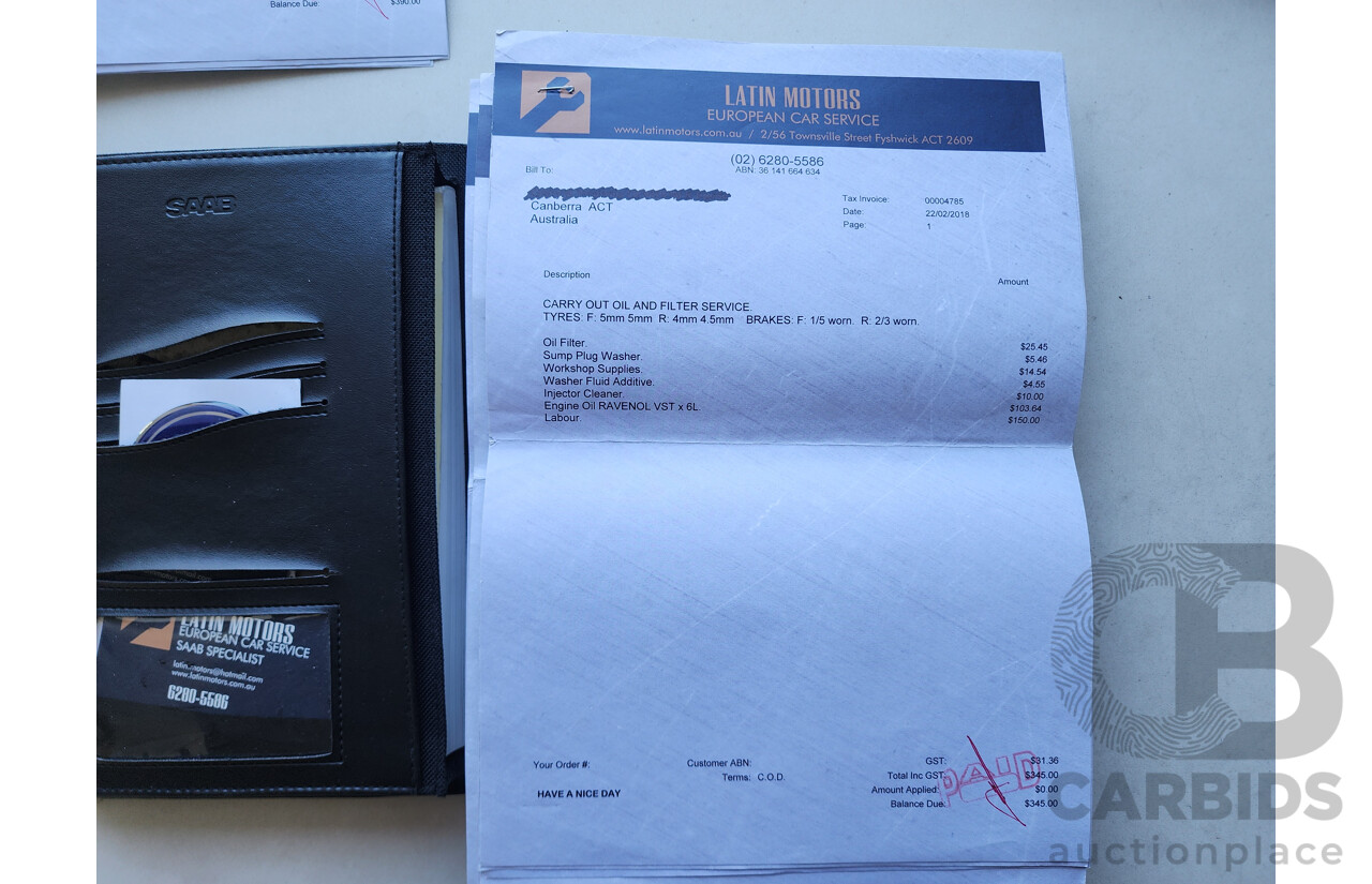 2/2004 Saab 9-3 ARC 2.0T MY04 4d Sedan Silver 2.0L