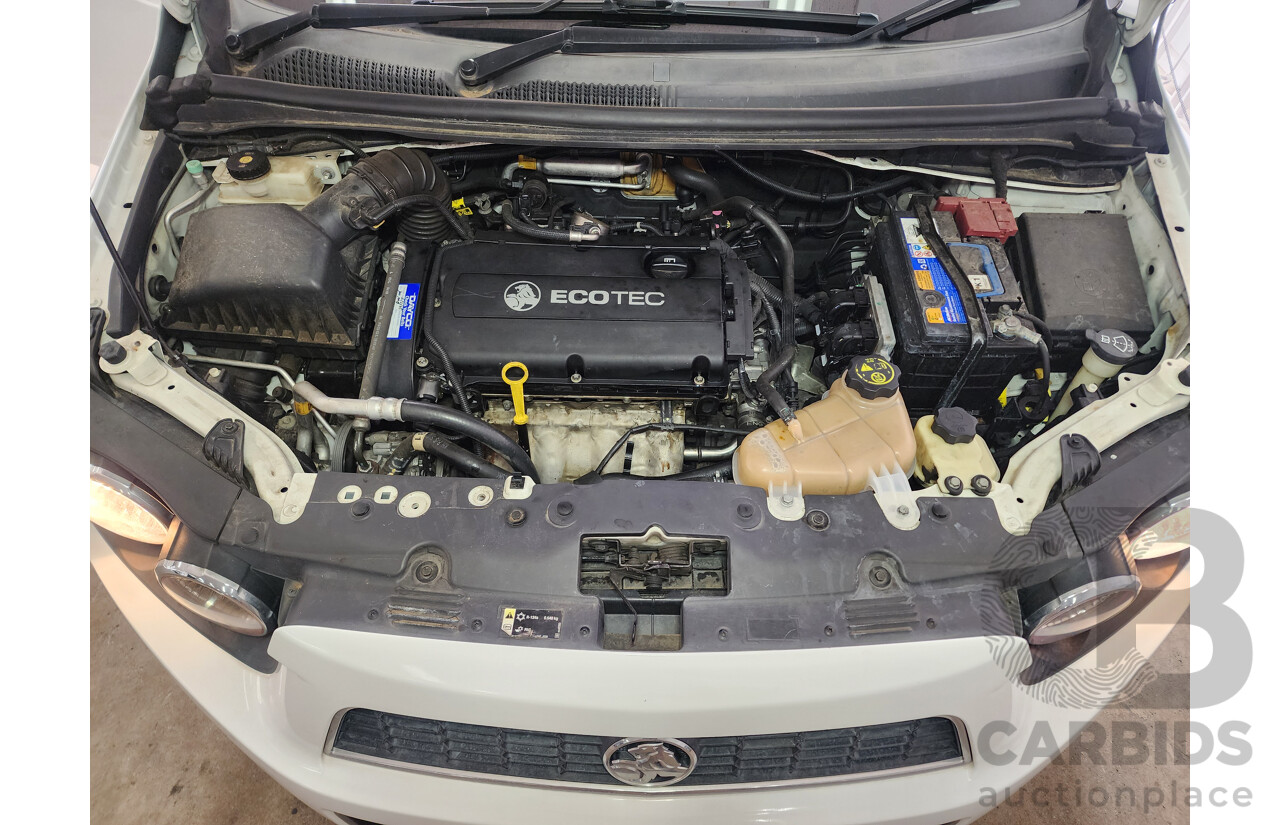 4/2013 Holden Barina CD TM MY13 5d Hatchback White 1.6L