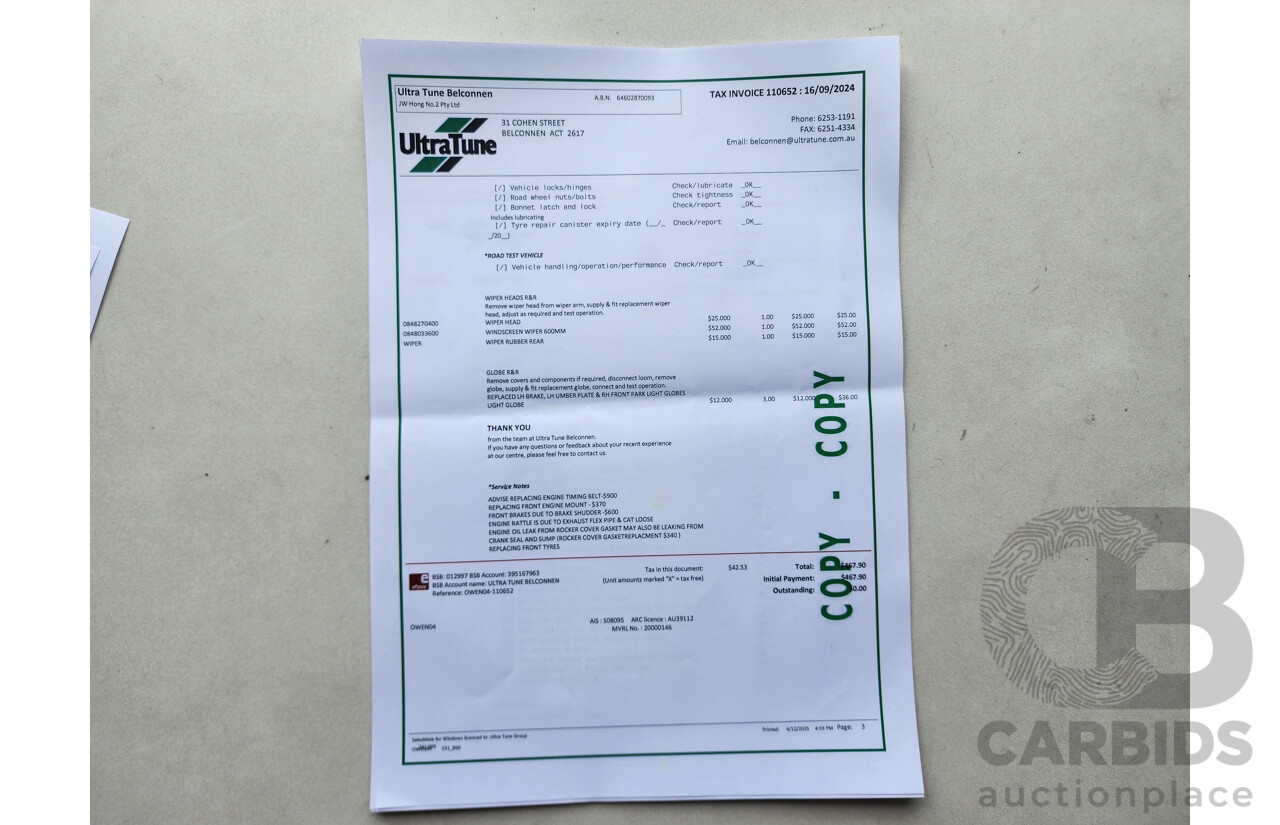 4/2013 Holden Barina CD TM MY13 5d Hatchback White 1.6L