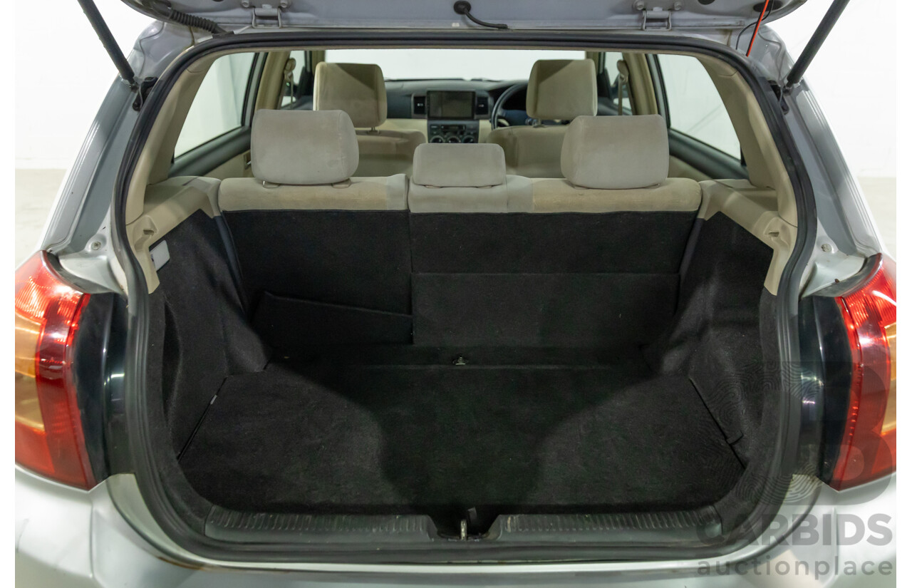 11/2002 Toyota Corolla Ultima Seca ZZE122R 5d Hatchback Silver Glaze Metallic 1.8L