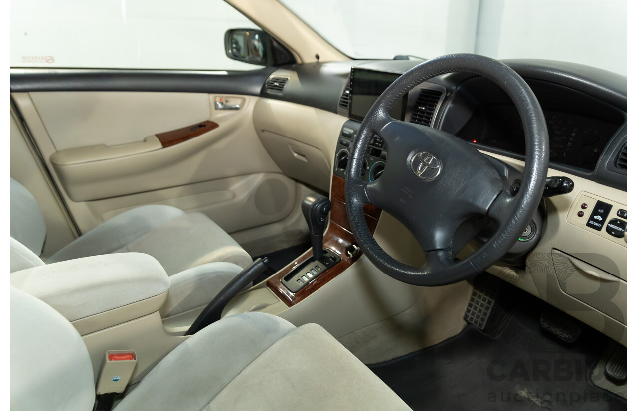 11/2002 Toyota Corolla Ultima Seca ZZE122R 5d Hatchback Silver Glaze Metallic 1.8L