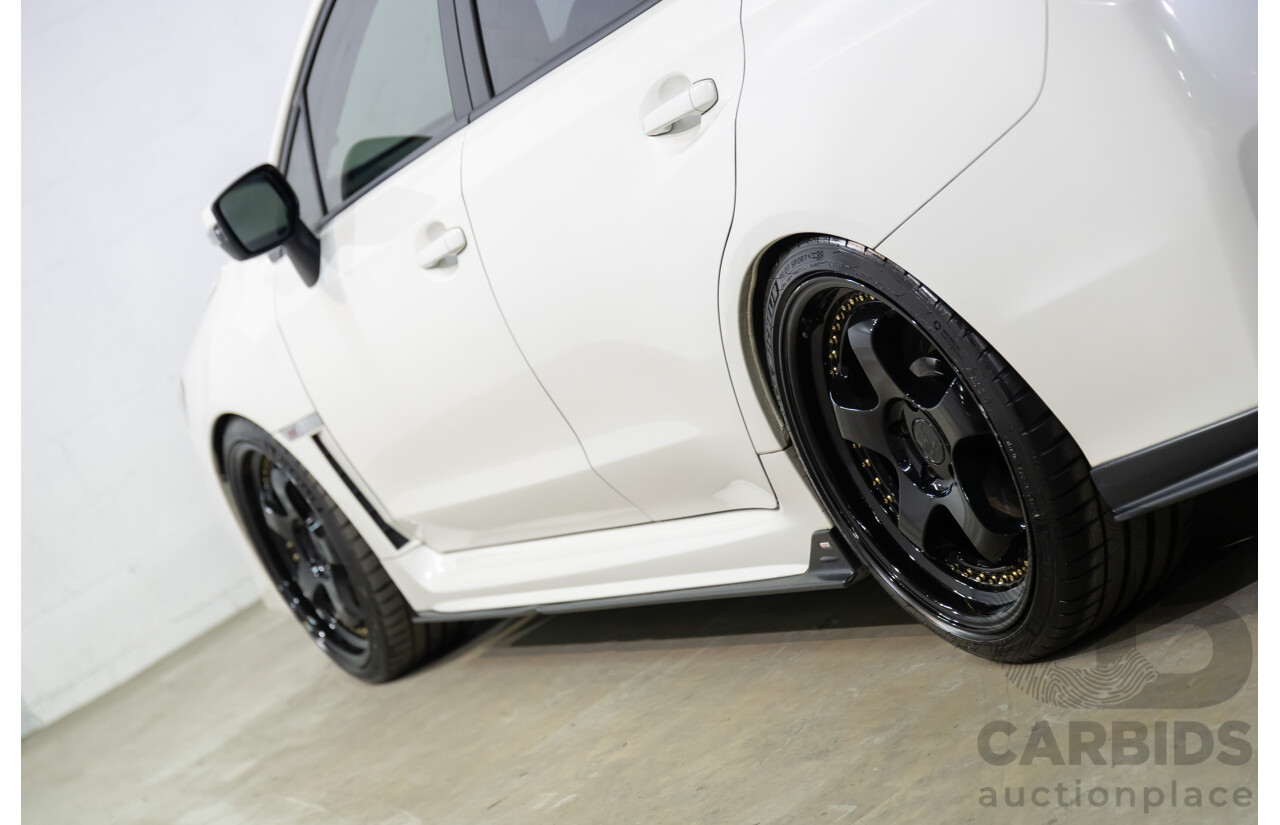 02/2015 Subaru WRX STi Premium (AWD) MY15 4d Sedan Crystal White Turbo 2.5L