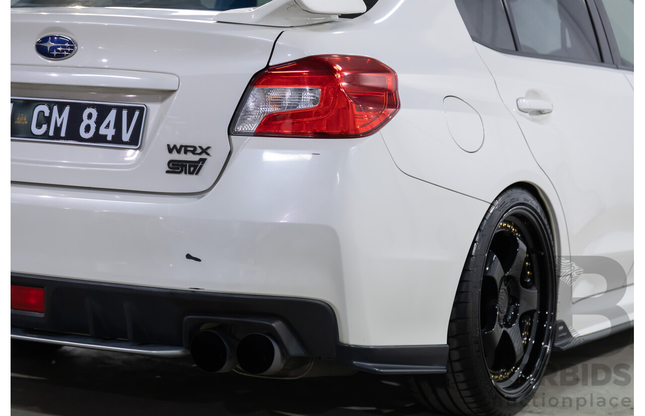 02/2015 Subaru WRX STi Premium (AWD) MY15 4d Sedan Crystal White Turbo 2.5L