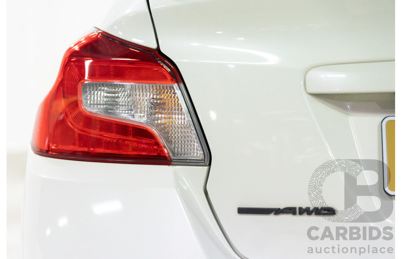 02/2015 Subaru WRX STi Premium (AWD) MY15 4d Sedan Crystal White Turbo 2.5L