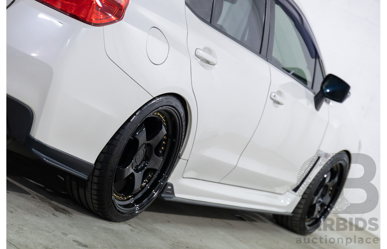 02/2015 Subaru WRX STi Premium (AWD) MY15 4d Sedan Crystal White Turbo 2.5L