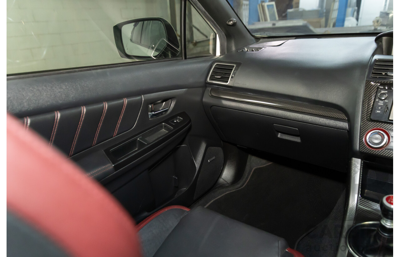 02/2015 Subaru WRX STi Premium (AWD) MY15 4d Sedan Crystal White Turbo 2.5L