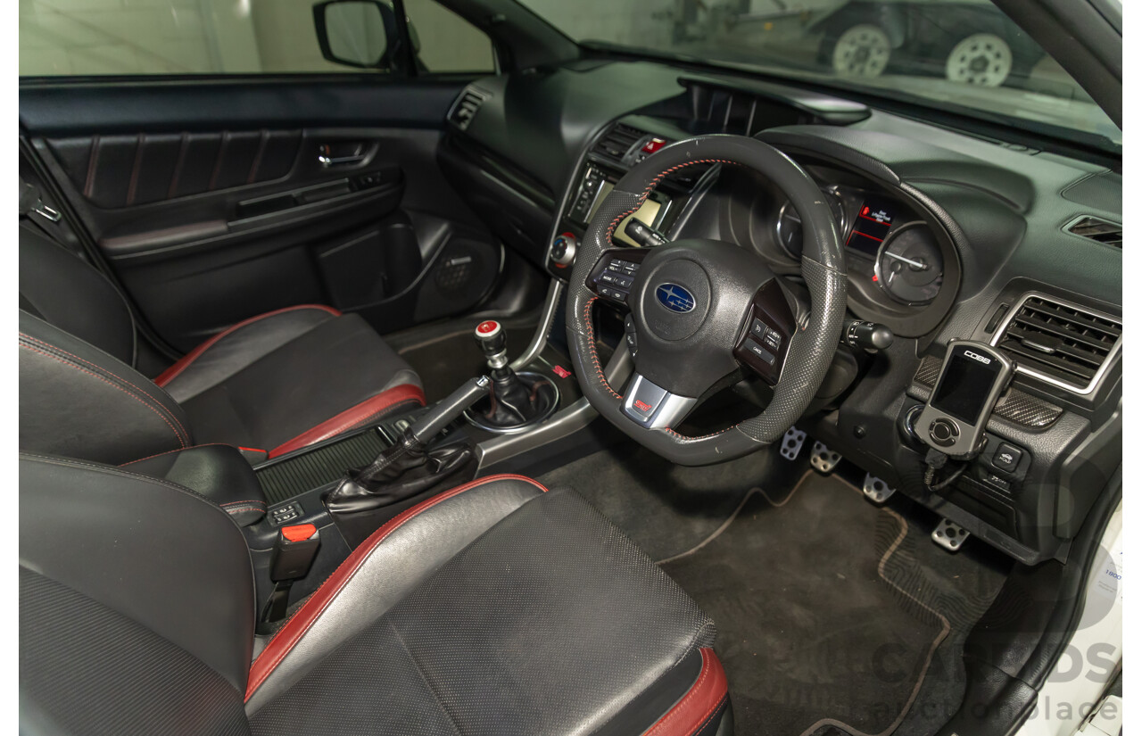 02/2015 Subaru WRX STi Premium (AWD) MY15 4d Sedan Crystal White Turbo 2.5L