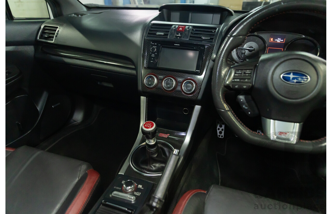 02/2015 Subaru WRX STi Premium (AWD) MY15 4d Sedan Crystal White Turbo 2.5L