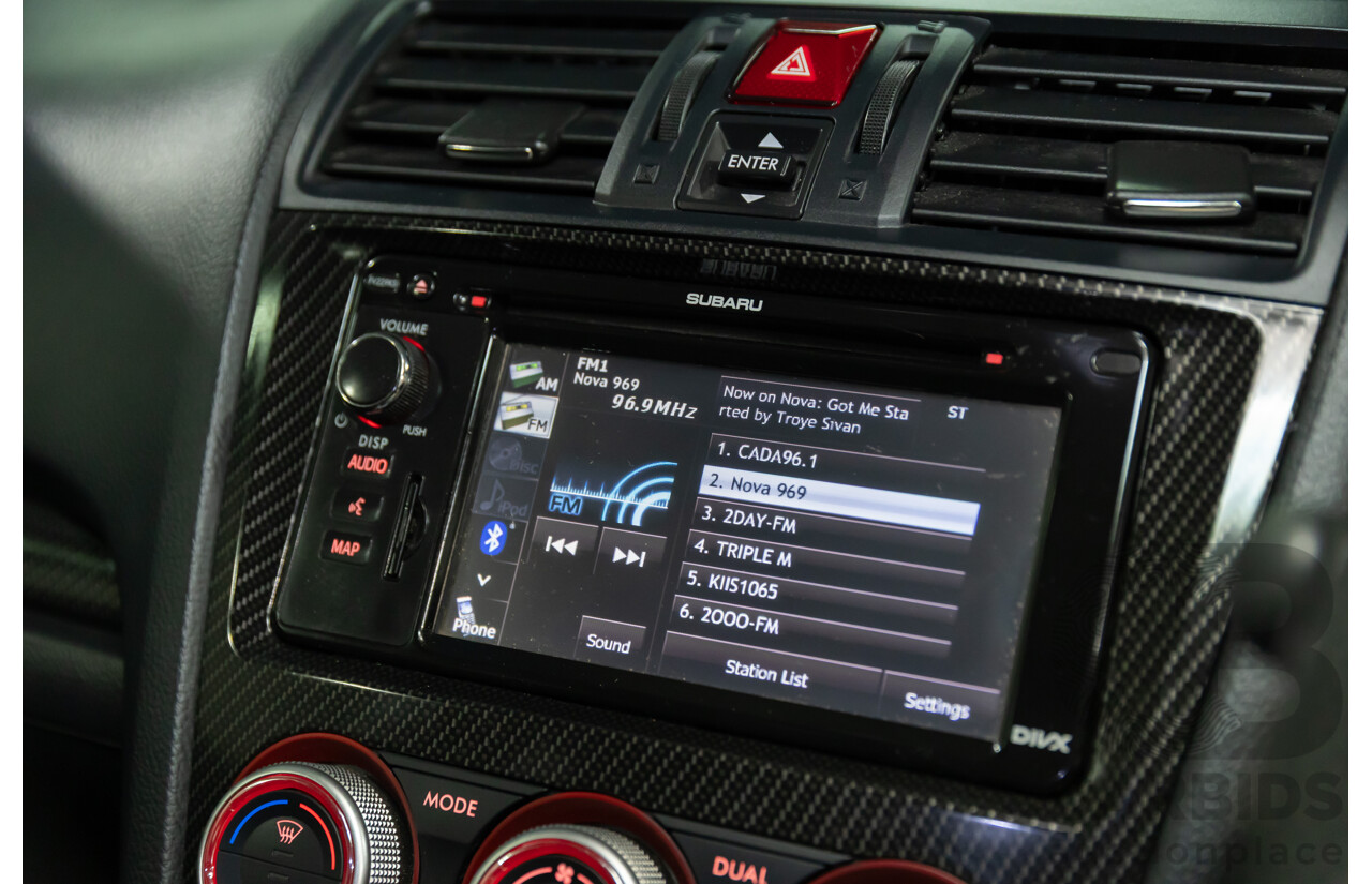 02/2015 Subaru WRX STi Premium (AWD) MY15 4d Sedan Crystal White Turbo 2.5L