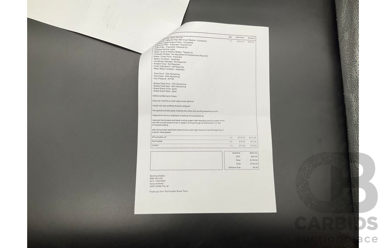 02/2015 Subaru WRX STi Premium (AWD) MY15 4d Sedan Crystal White Turbo 2.5L