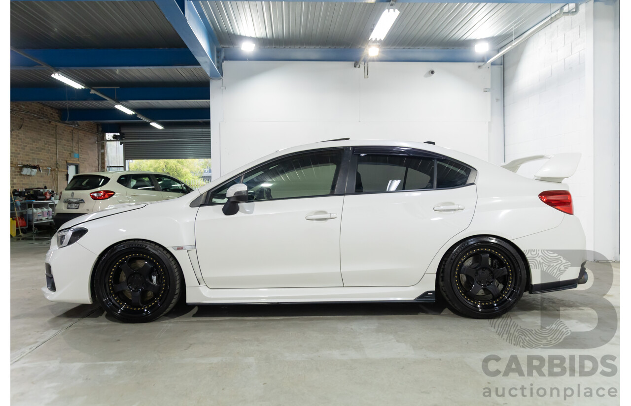 02/2015 Subaru WRX STi Premium (AWD) MY15 4d Sedan Crystal White Turbo 2.5L