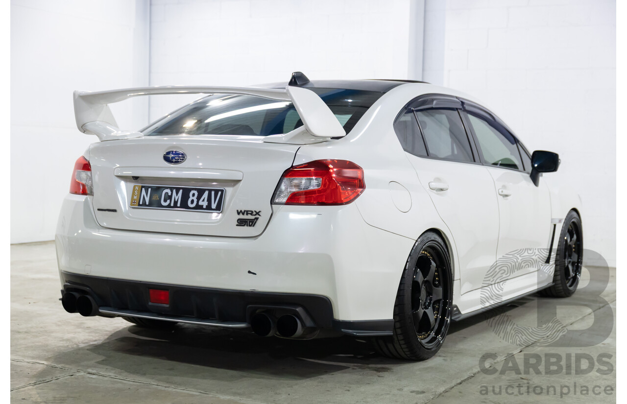 02/2015 Subaru WRX STi Premium (AWD) MY15 4d Sedan Crystal White Turbo 2.5L