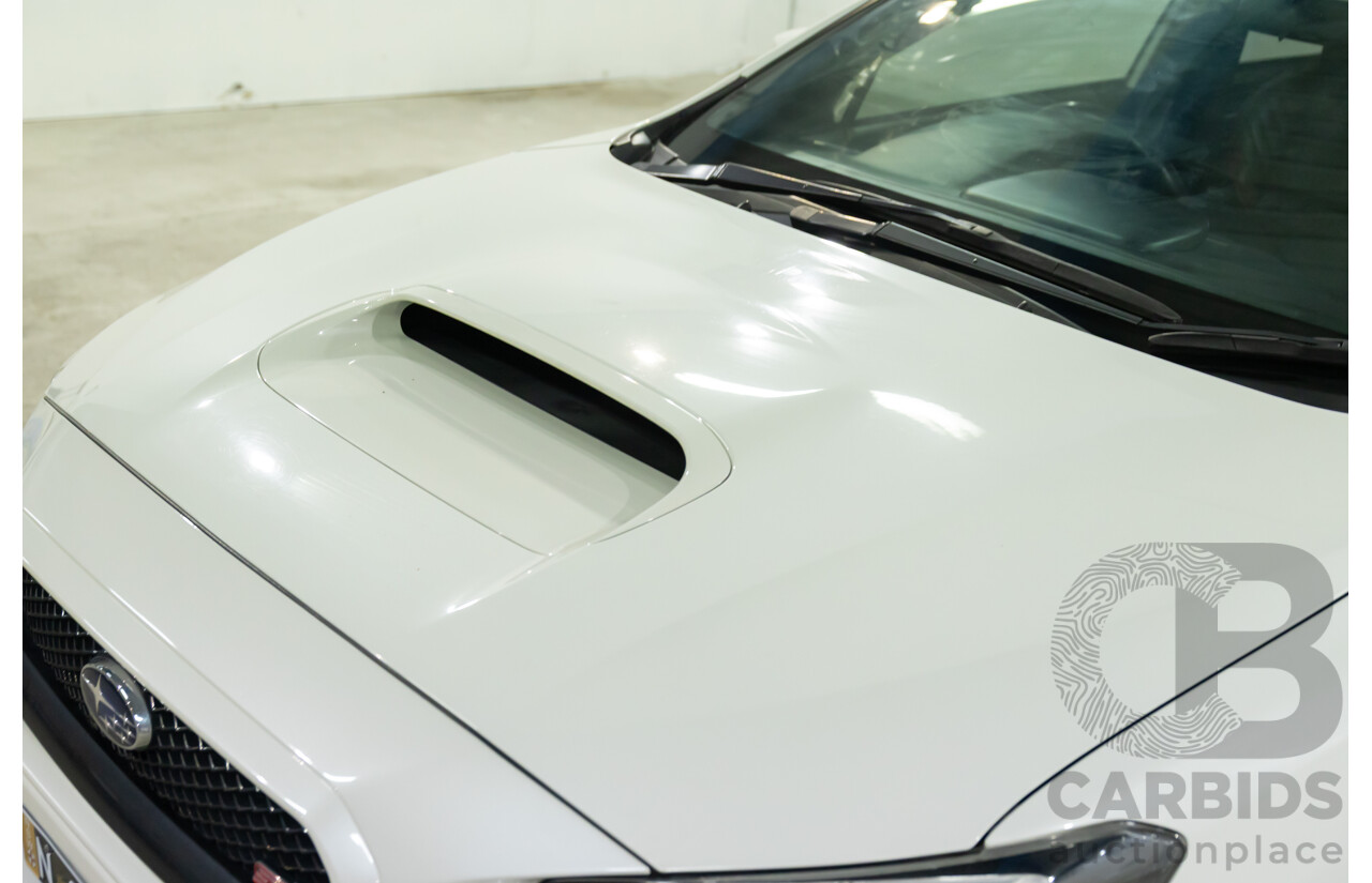 02/2015 Subaru WRX STi Premium (AWD) MY15 4d Sedan Crystal White Turbo 2.5L